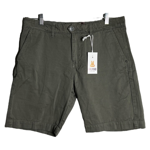 Halyard Other - Halyard Shorts Mens 32 Military Green Flat Front Chino Preppy Casual Everyday